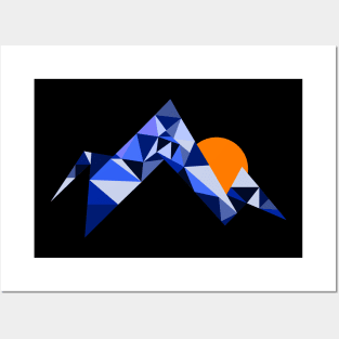 Geometric Mountains Posters and Art